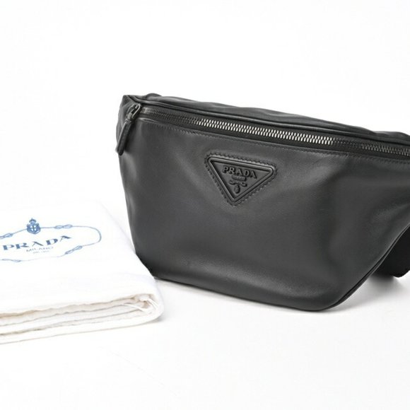 PRADA Body Bag Belt 2VL033 Leather Black S-155468 - Picture 10 of 10